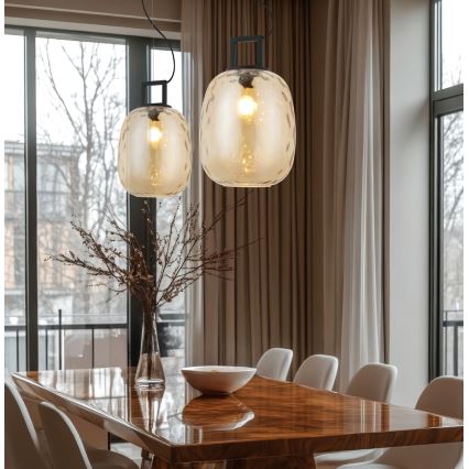 Pendelleuchte mit Kabel LUCY 1xE27/40W/230V rauchbeige