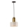 Pendelleuchte mit Kabel MARBLE 1xE27/60W/230V gold/weiß/Marmor-Dekor