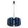 Pendelleuchte mit Kabel MULA 1xE27/15W/230V Ø 45 cm blau