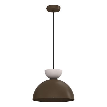 Pendelleuchte mit Kabel NEVIS 1xE27/15W/230V Ø 29 cm braun