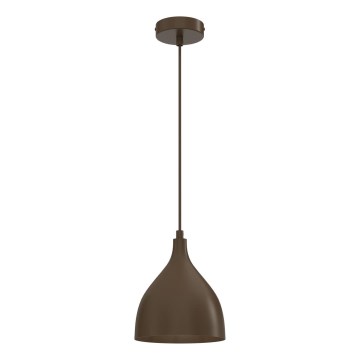 Pendelleuchte mit Kabel NOAK CLASSIC 1xE27/15W/230V, braun