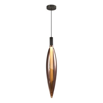 Pendelleuchte mit Kabel NORDIC 1xG9/5W/230V schwarz/kupferfarben