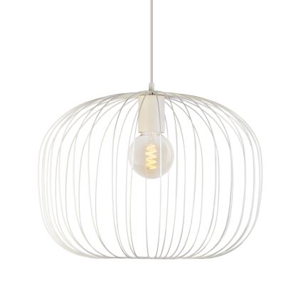 Pendelleuchte mit Kabel OVELLA 1xE27/15W/230V Ø 46 cm cremefarben