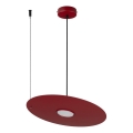 Pendelleuchte mit Kabel PIATTO 1xGX53/15W/230V Ø 35 cm weinrot