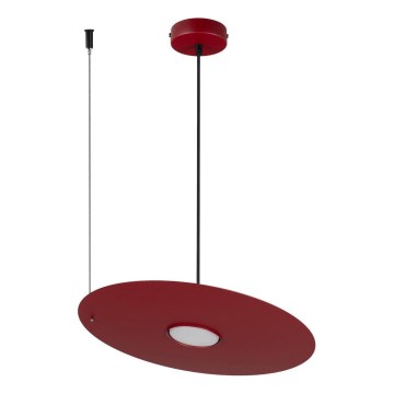 Pendelleuchte mit Kabel PIATTO 1xGX53/15W/230V Ø 35 cm weinrot
