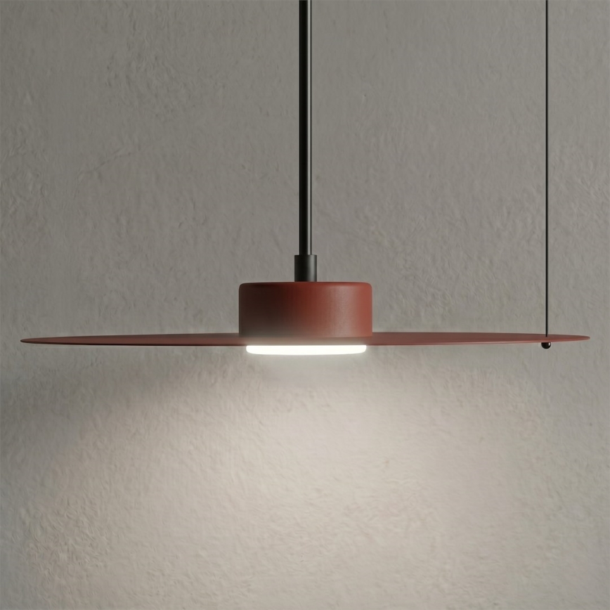 Pendelleuchte mit Kabel PIATTO 1xGX53/15W/230V Ø 35 cm weinrot
