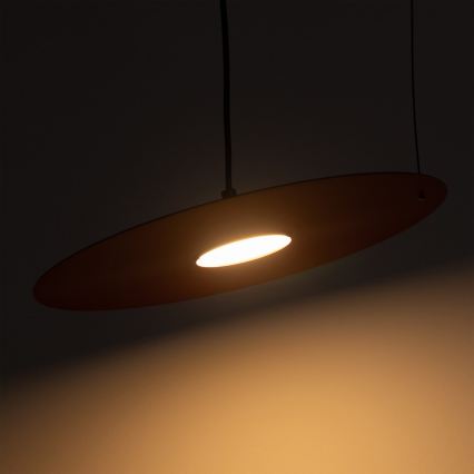 Pendelleuchte mit Kabel PIATTO 1xGX53/15W/230V Ø 35 cm weinrot