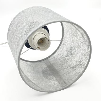 Pendelleuchte mit Kabel ROSA 1xE27/60W/230V schwarz/grau