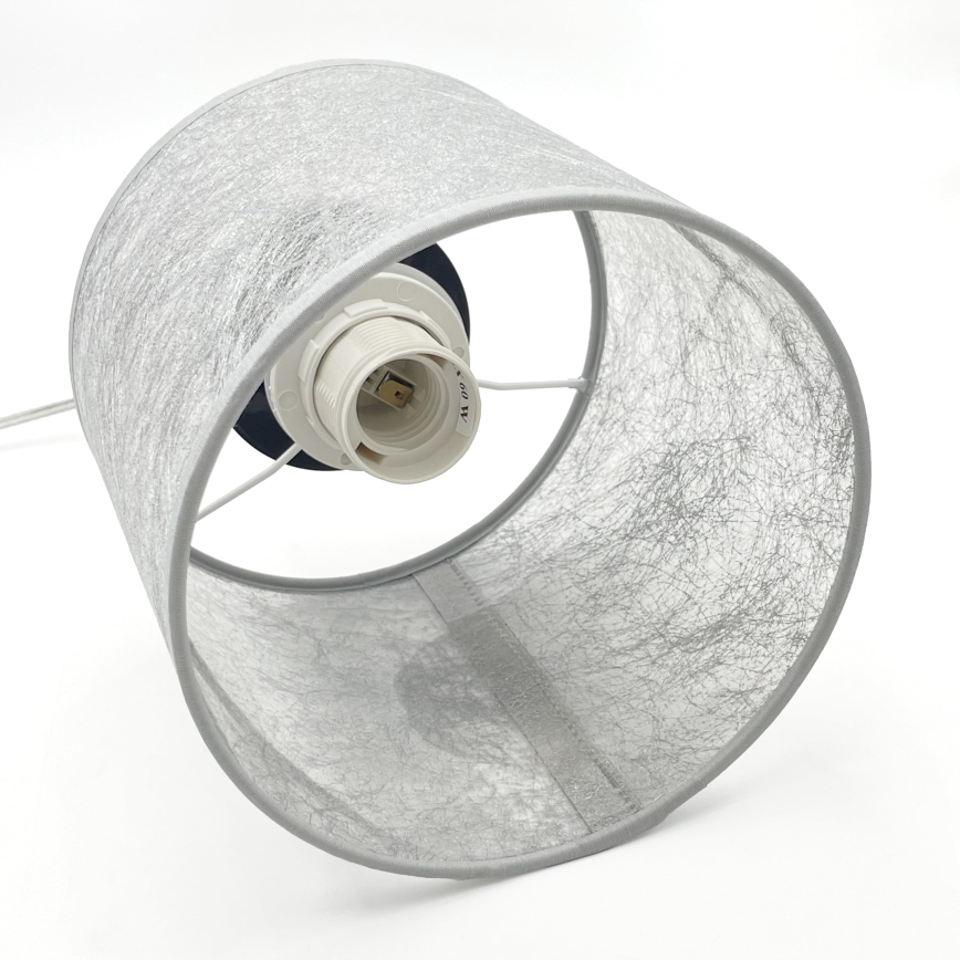 Pendelleuchte mit Kabel ROSA 1xE27/60W/230V schwarz/grau