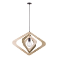 Pendelleuchte mit Kabel ROXIE 1xE27/15W/230V braun