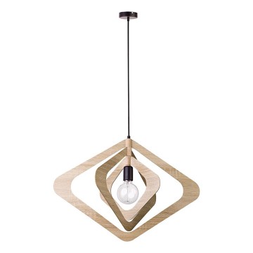 Pendelleuchte mit Kabel ROXIE 1xE27/15W/230V braun