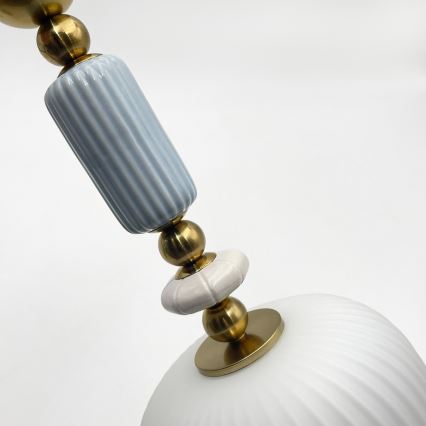 Pendelleuchte mit Kabel ROYAL 1xE27/15W/230V Gold/Weiß