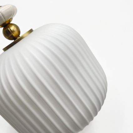 Pendelleuchte mit Kabel ROYAL 1xE27/15W/230V Gold/Weiß