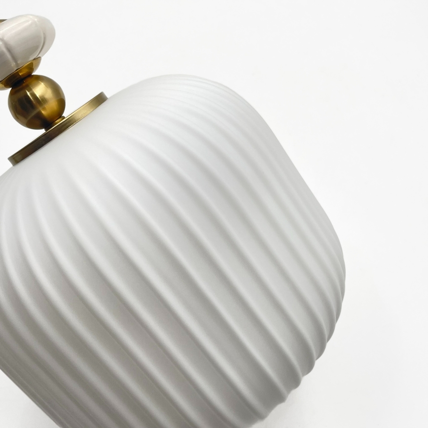 Pendelleuchte mit Kabel ROYAL 1xE27/15W/230V Gold/Weiß