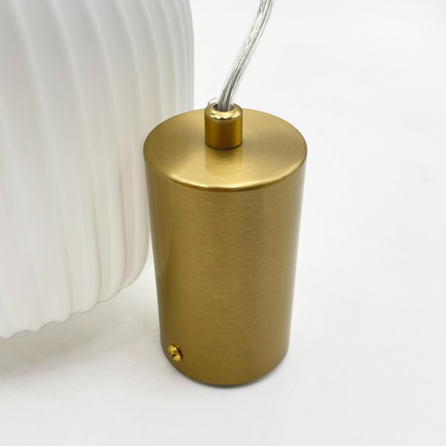 Pendelleuchte mit Kabel ROYAL 1xE27/15W/230V Gold/Weiß