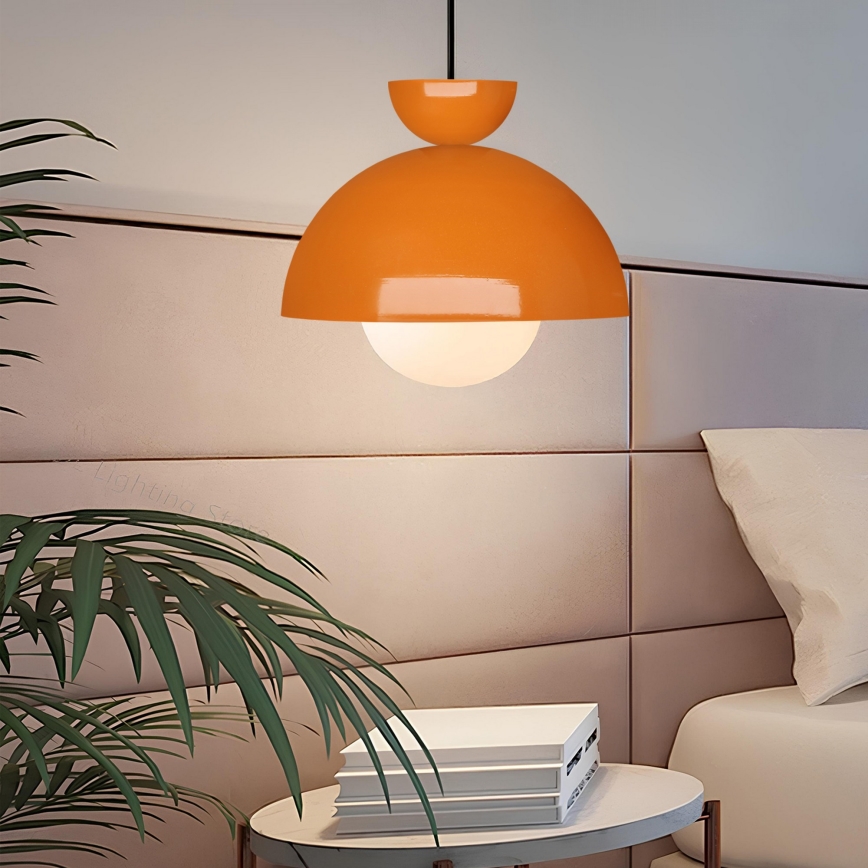 Pendelleuchte mit Kabel SALVA 1xE27/15W/230V orange