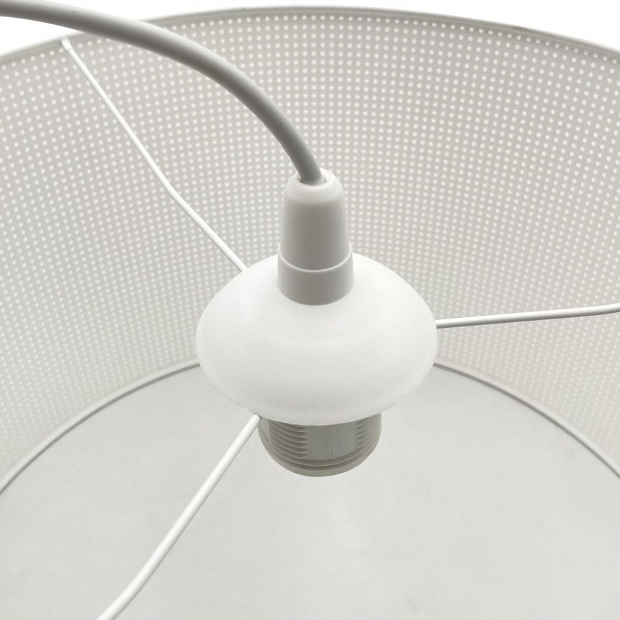 Pendelleuchte mit Kabel SIRJA PLISADO 1xE27/15W/230V Ø 35 cm weiß