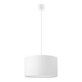 Pendelleuchte mit Kabel SIRJA PLISADO 1xE27/15W/230V Ø 35 cm weiß