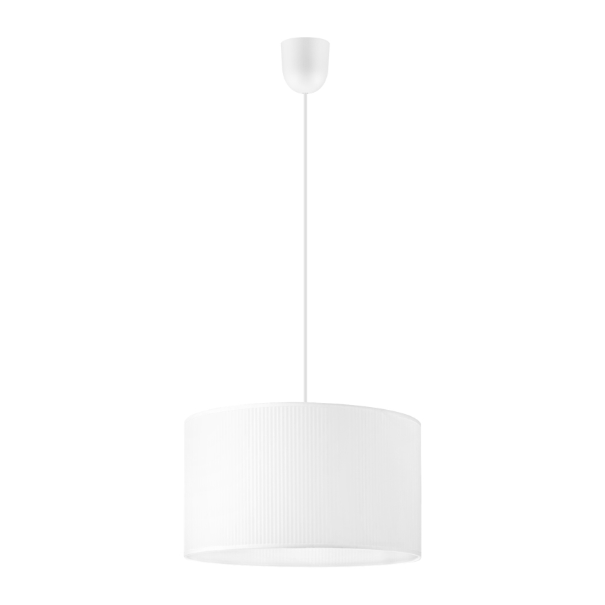 Pendelleuchte mit Kabel SIRJA PLISADO 1xE27/15W/230V Ø 35 cm weiß