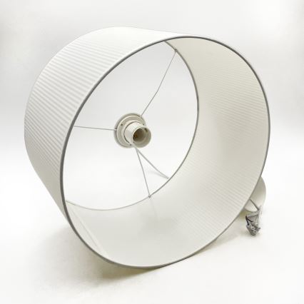 Pendelleuchte mit Kabel SIRJA PLISADO 1xE27/15W/230V Ø 35 cm weiß