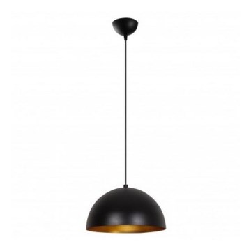 Pendelleuchte mit Kabel SIVANI 1xE27/40W/230V Ø 30 cm schwarz/kupfer