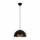 Pendelleuchte mit Kabel SIVANI 1xE27/40W/230V Ø 30 cm schwarz/kupfer