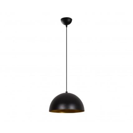 Pendelleuchte mit Kabel SIVANI 1xE27/40W/230V Ø 30 cm schwarz/kupfer