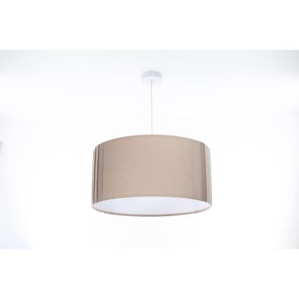 Pendelleuchte mit Kabel STRIPES 1xE27/60W/230V Ø 60 cm beige