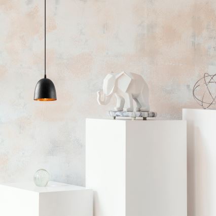 Pendelleuchte mit Kabel TATTOO 1xE27/40W/230V Ø 16 cm schwarz