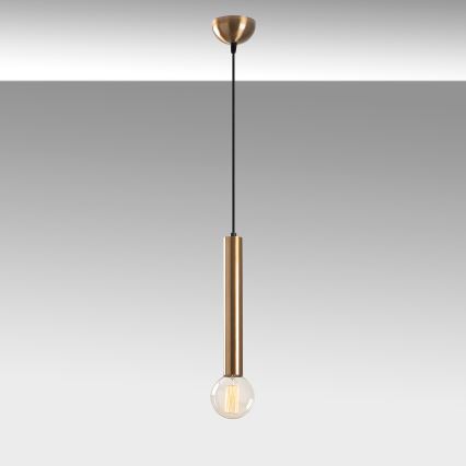 Pendelleuchte mit Kabel TEMPO 1xE27/40W/230V goldfarben