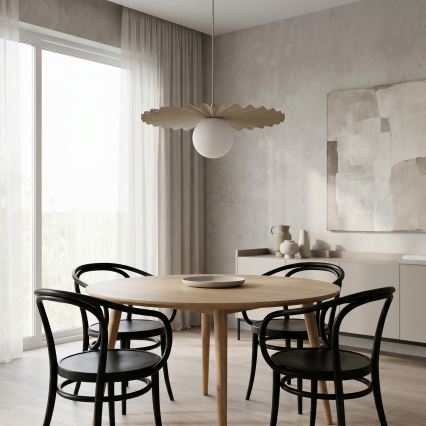 Pendelleuchte mit Kabel UMBRA 1xG9/8W/230V beige