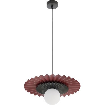 Pendelleuchte mit Kabel UMBRA 1xG9/8W/230V schwarz/rot