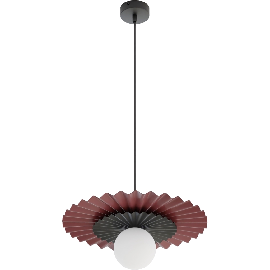 Pendelleuchte mit Kabel UMBRA 1xG9/8W/230V schwarz/rot