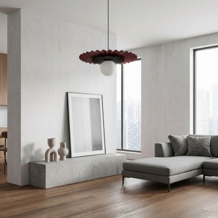 Pendelleuchte mit Kabel UMBRA 1xG9/8W/230V schwarz/rot