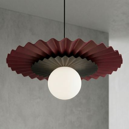 Pendelleuchte mit Kabel UMBRA 1xG9/8W/230V schwarz/rot