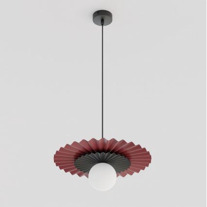 Pendelleuchte mit Kabel UMBRA 1xG9/8W/230V schwarz/rot