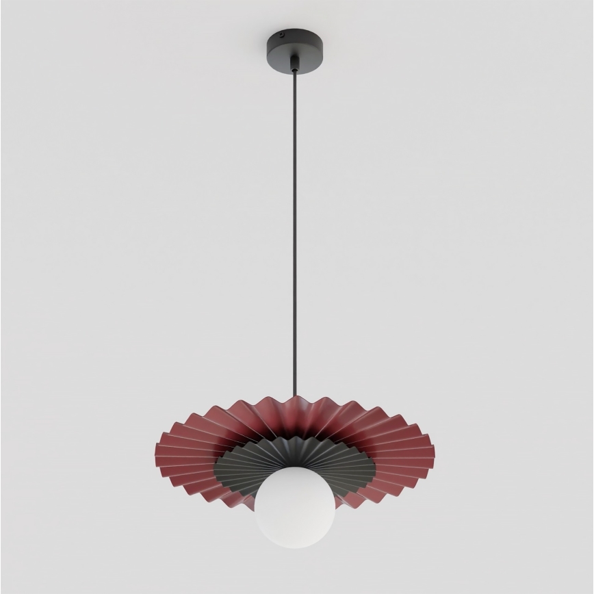 Pendelleuchte mit Kabel UMBRA 1xG9/8W/230V schwarz/rot