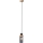 Pendelleuchte mit Kabel WOODNEST 1xE27/15W/230V Kiefer/rauchschwarz