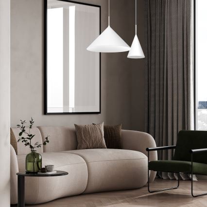 Pendelleuchte mit Kabelaufhängung CAPITAL 1xGX53/15W/230V Ø 46 cm weiß