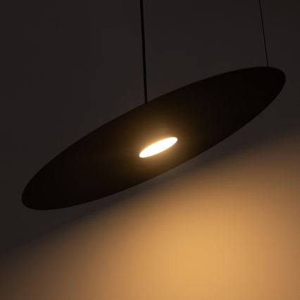 Pendelleuchte mit Kabelaufhängung PIATTO 1xGX53/15W/230V Ø 55 cm, schwarz