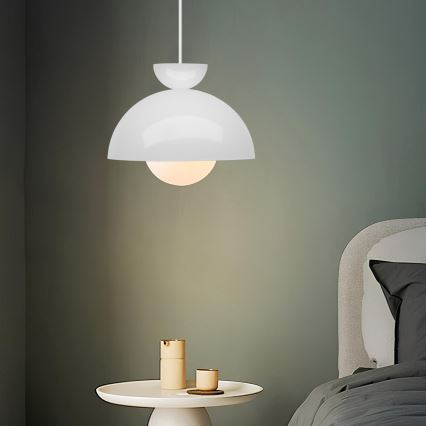 Pendelleuchte mit Kabelaufhängung SALVA 1xE27/15W/230V weiß
