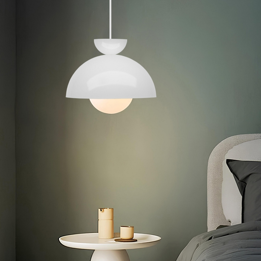 Pendelleuchte mit Kabelaufhängung SALVA 1xE27/15W/230V weiß