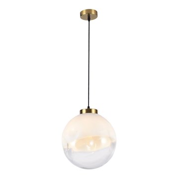 Pendelleuchte mit Kabelaufhängung VANA 1xE27/40W/230V creme/gold