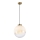 Pendelleuchte mit Kabelaufhängung VANA 1xE27/40W/230V creme/gold