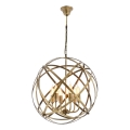 Pendelleuchte mit Kette IRONBALL 6xE27/40W/230V gold
