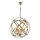 Pendelleuchte mit Kette IRONBALL 6xE27/40W/230V gold