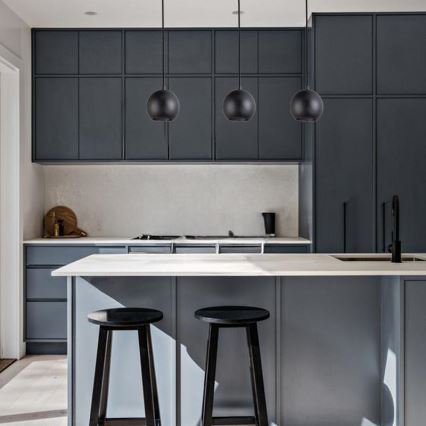 Pendelleuchte mit Seilaufhängung 1x GU10/10W/230V, Ø 11 cm, Massivholz/Esche