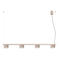 Pendelleuchte mit Seilaufhängung AURA 4xGX53/10W/230V taupe