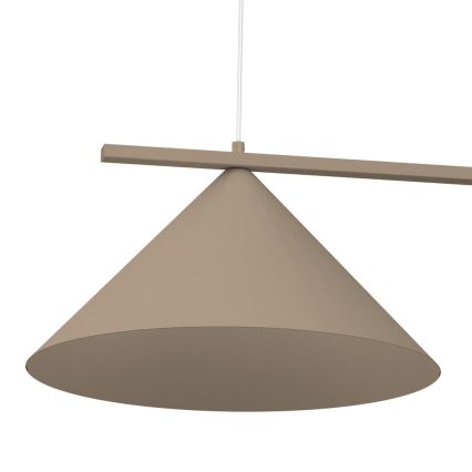 Pendelleuchte mit Seilaufhängung CAPITAL 3xGX53/15W/230V beige