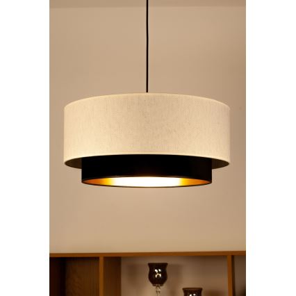 Pendelleuchte NATIA 1 x E27, max. 60 W, 230 V, Ø 45 cm, weiß/schwarz